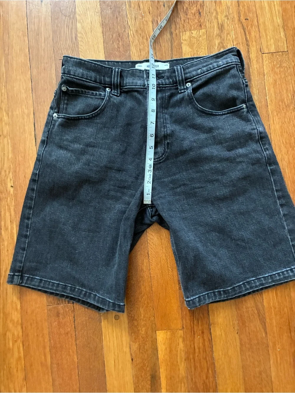 Hollister Black Baggy Jean Shorts 30” waist
